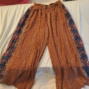 Free people boho wide leg pants